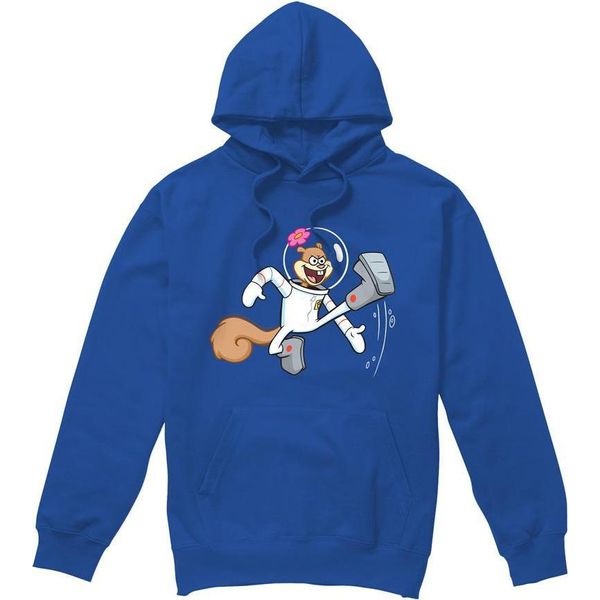 Spongebob Squarepants - Felpa Con Cappuccio "Karate"" Da Uomo TV8845 (L) (Blu Reale)"-image