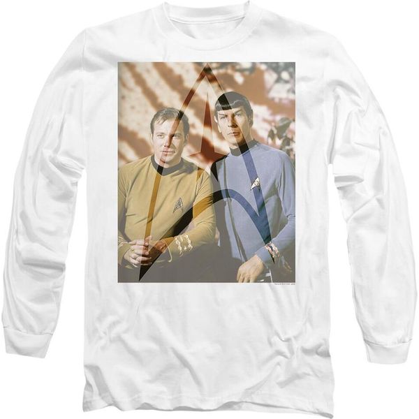 Star Trek - Maglietta "Classic Duo"" Per Uomo/Donna Unisex TV9510 (S) (Bianco)"-image