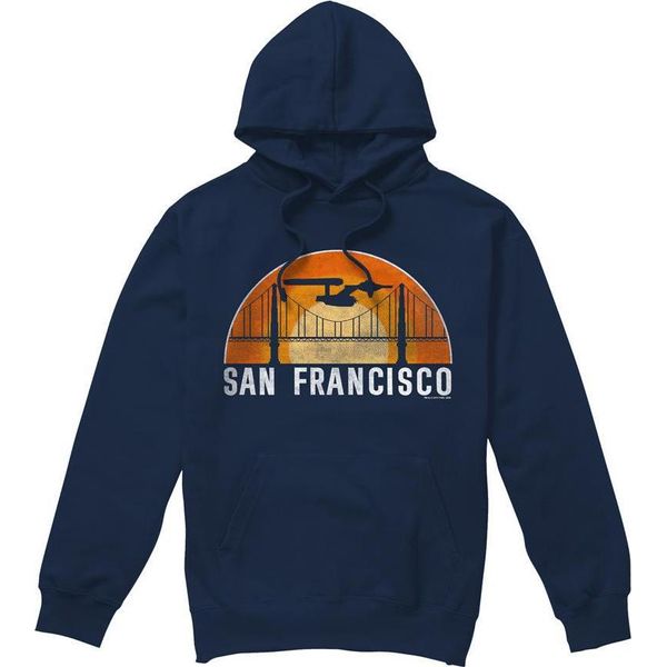 Star Trek - Felpa Con Cappuccio "San Francisco Trek"" Da Uomo TV8182 (Xxl) (Navy)"-image