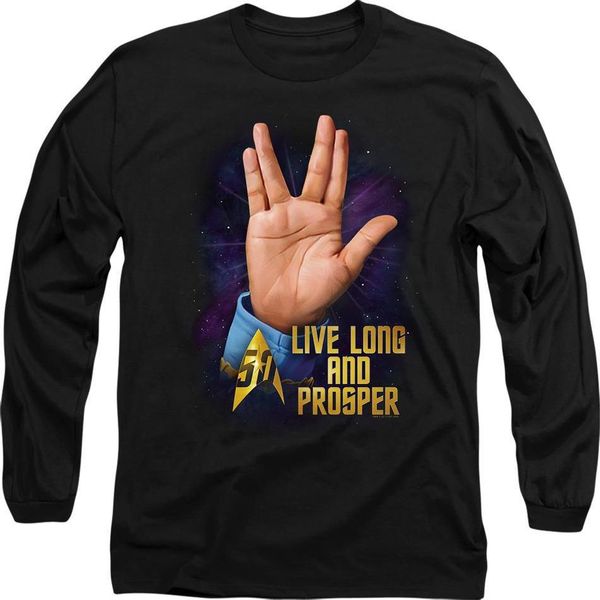 Star Trek - Maglietta "Llap 50"" Per Uomo/Donna Unisex TV9584 (Xxl) (Nero)"-image