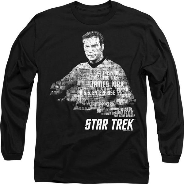 Star Trek - Maglietta "Words"" Per Uomo/Donna Unisex TV9415 (M) (Nero)"-image