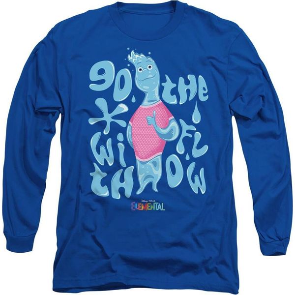 Elemental - Maglietta "Go With The Flow"" Per Uomo/Donna Unisex TV14728 (S) (Blu Reale)"-image