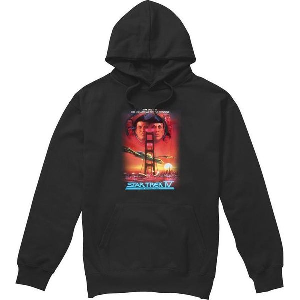 Star Trek - Felpa Con Cappuccio "The Voyage Home"" Da Uomo TV8354 (Xxl) (Nero)"-image