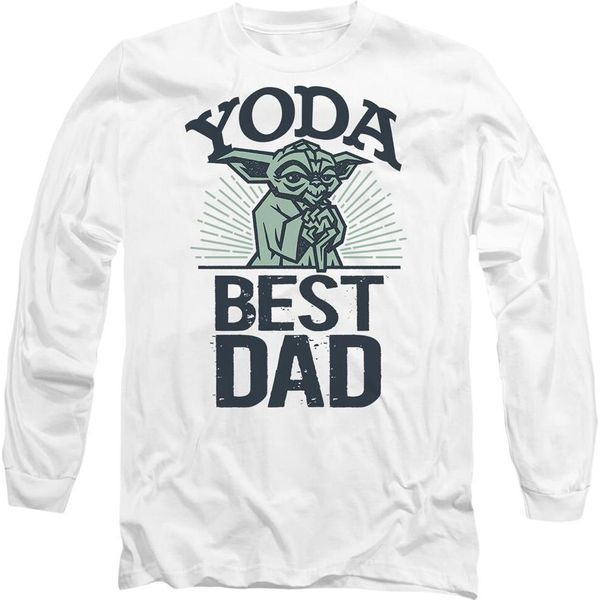 Star Wars - Maglietta "Yoda Best Dad"" Per Uomo/Donna Unisex - Festa Del Papà TV14643 (M) (Bianco)"-image