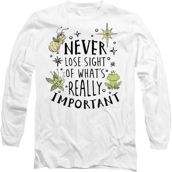 La Principessa E Il Ranocchio - Maglietta "Never Lose Sight"" Per Bambini/Donne Unisex TV14707 (Xxl) (Weiß)"-image