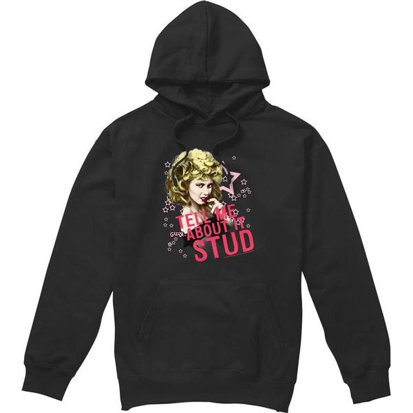 Grease - Felpa Con Cappuccio "Tell Me About It Stud"" Per Uomo TV9040 (S) (Nero)"-image