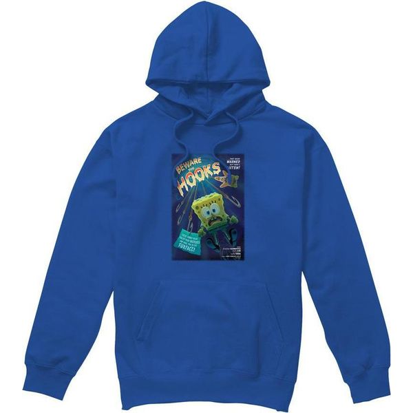 Spongebob Squarepants - Felpa Con Cappuccio " The Hooks"" Per Uomo TV8809 (Xl) (Blu Reale)"-image