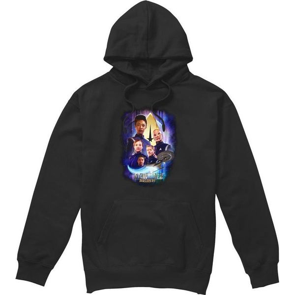 Star Trek: Discovery - Felpa Con Cappuccio "Discovery's Finest"" Da Uomo TV8227 (M) (Nero)"-image