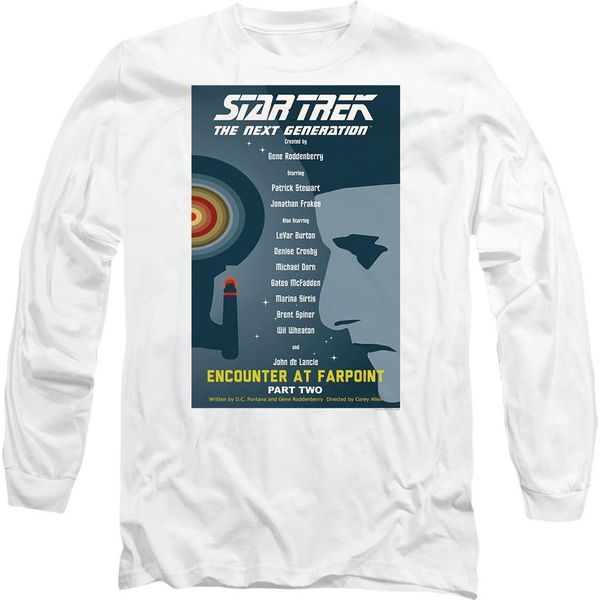 Star Trek - Maglietta "The Next Generation Stagione 1 Episodio 2"" Per Uomo/Donna Unisex TV9788 (Xl) (Bianco)"-image