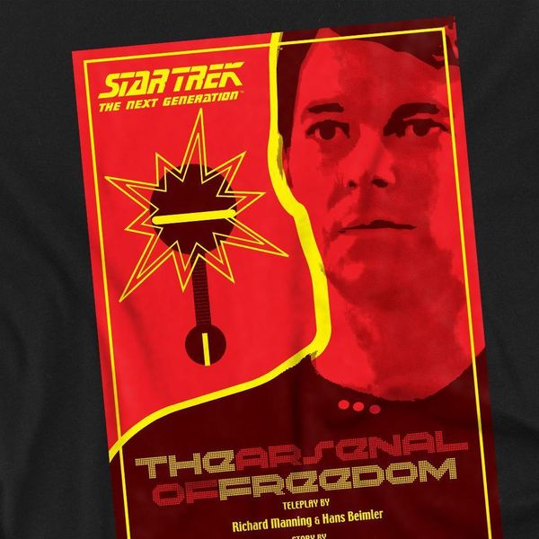 Star Trek - "The Next Generation Stagione 1 Episodio 21"" T-Shirt FüR Herren/Damen Unisex TV9827 (Xl) (Schwarz)"-image