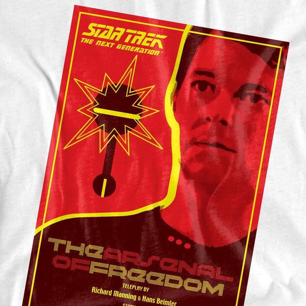 Maglietta Star Trek - "The Next Generation Stagione 1 Episodio 21"" Per Uomo/Donna Unisex TV9826 (L) (Bianco)"-image