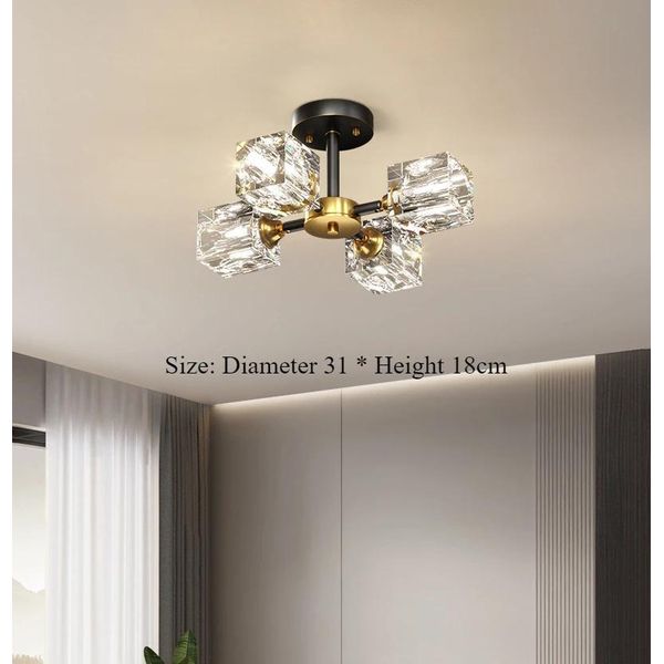 Lampada A Sospensione, Design Moderno, Compatibile Con I Led, 3 Teste In Nero, 3 Temperature Di Colore-image