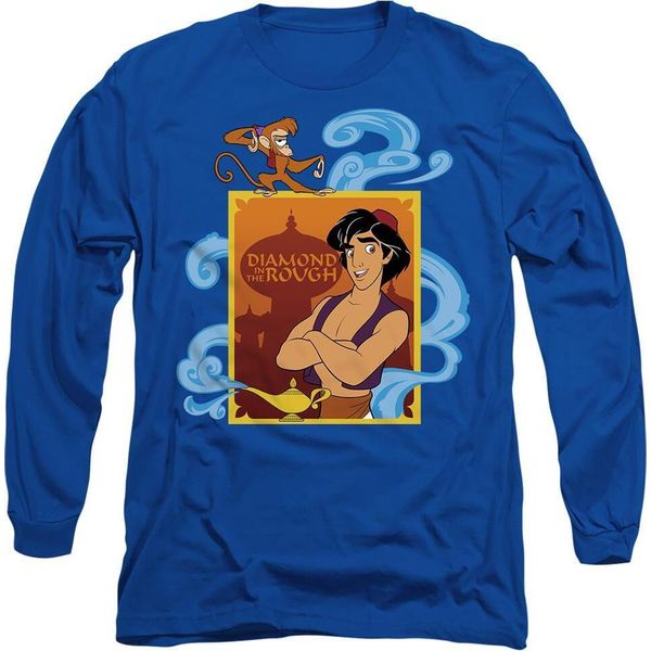 Aladdin - Maglietta "Diamond In The Rough"" Per Uomo/Donna Unisex TV14797 (L) (Blu Reale)"-image