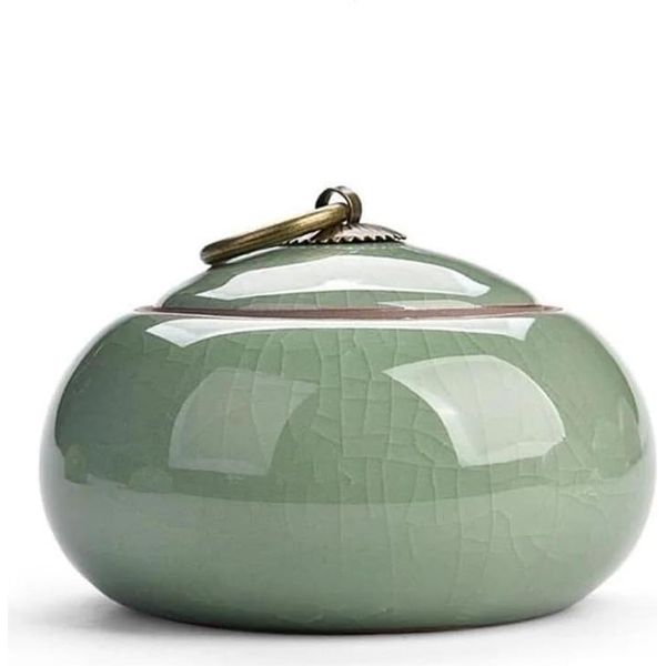 Elegante Mini Urna Per Le Ceneri - 250 Ml - Urna Verde Per Animali E Persone - Urna Commemorativa Di Alta Qualità-image