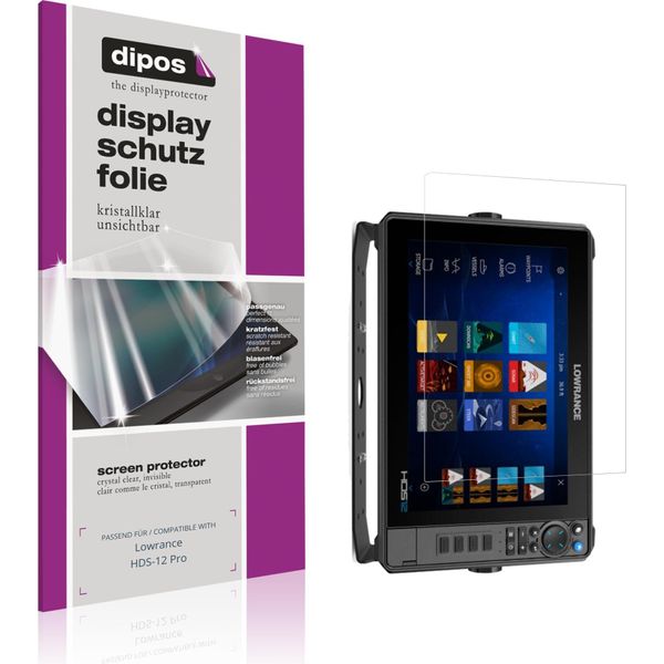 2X Pellicola Protettiva Per Lowrance HDS-12 Pro Protezione Schermo Claro Display Dipos-image