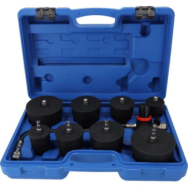 Luxtom | Kit Di Prova Del Sistema Dell'aria Di Sovralimentazione Del Turbocompressore, 9 Pezzi, Kit Di Forzatura Del Radiatore Dell'aria Di Sovralimentazione, Per Tubi Flessibili Dell'aria Di Sovralimentazione, Strumenti Di Prova-image