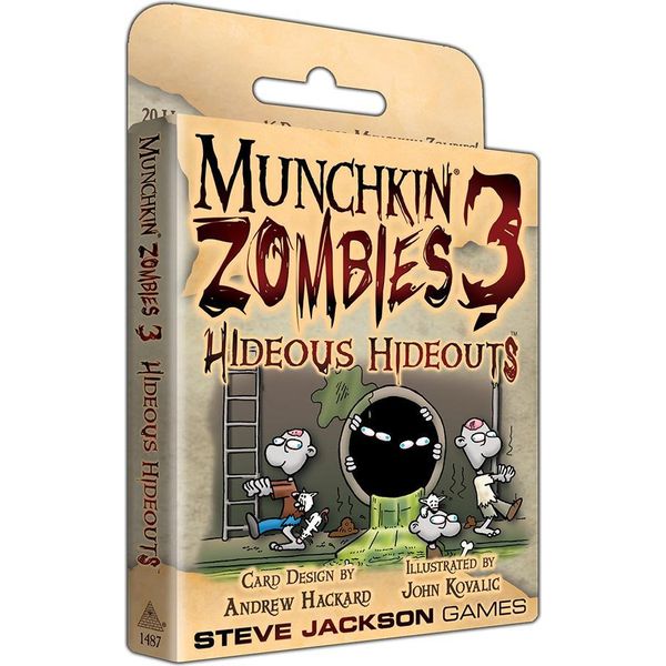 Munchkin Zombies 3 Hideous Hideouts - Gioco Di Carte Espansione - Inglese-image