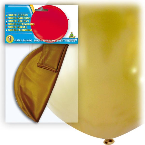 Pallone Gigante In Lattice Oro 80 Cm - Taglia Unica-image