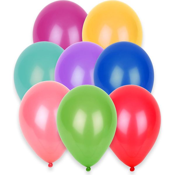 Set Di Palloncini 100 Pezzi Colorati Da 27 Cm - Taglia Unica-image