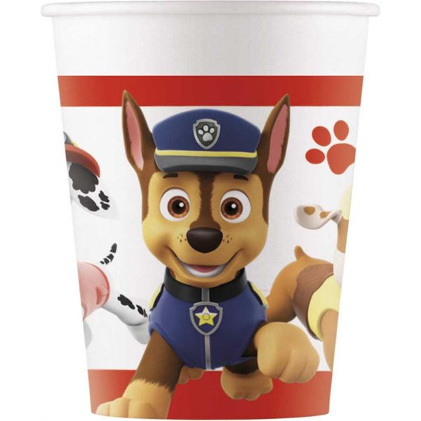 Tazza Da Tavola Paw Patrol 8 Pezzi Colorati 200Ml - Taglia Unica-image