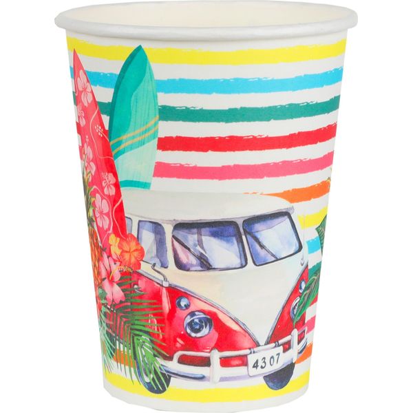 Tazza Hawaiana Colorata Aloha 10 Pezzi Colorati 7,8 X 9,7 Cm - Taglia Unica-image