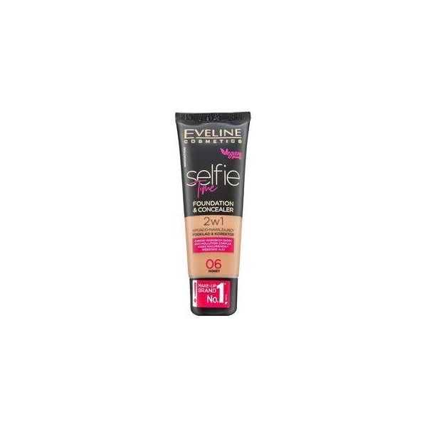Eveline Selfie Time 2In1 Foundation & Concealer Langanhaltendes Make-Up 2In1 06 Honey 30 Ml-image