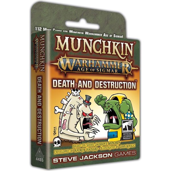 Munchkin Warhammer Age Of Sigmar Morte E Distruzione - Gioco Di Carte Espansione - Inglese-image