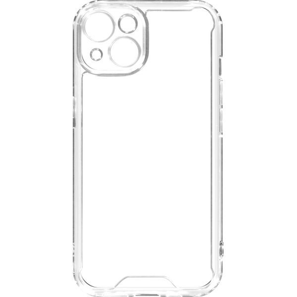 Avizar, Custodia Rigida Protettiva Per Iphone 14 Resistente Agli Urti Con Bordo In Silicone, Trasparente-image