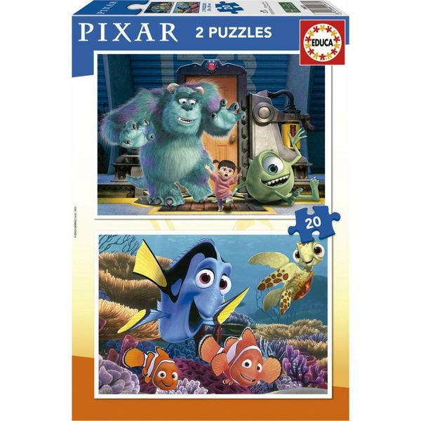 Puzzle 2X20 Disney Pixar (Nemo + Monsters) 19673 Educa-image