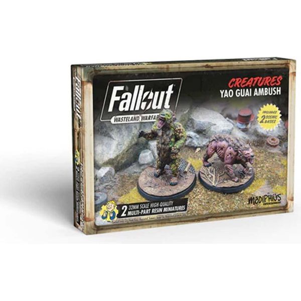 Fallout Creatures Yao Guai Ambush - Gioco Di Miniature Espansione - Inglese-image