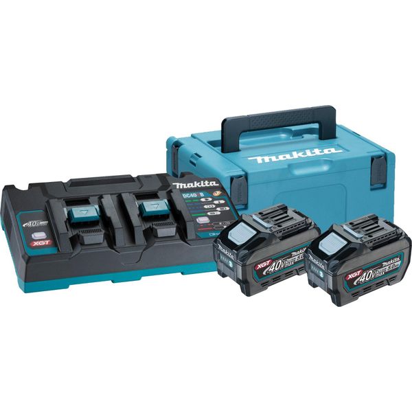 Kit Di Alimentazione A Batteria Ricaricabile Makita 2 X 5,0 Ah, Xgt 40 V Max 40 V Max - Li-Ion - 5,0 Ah - 2 Batterie Ricaricabili-image