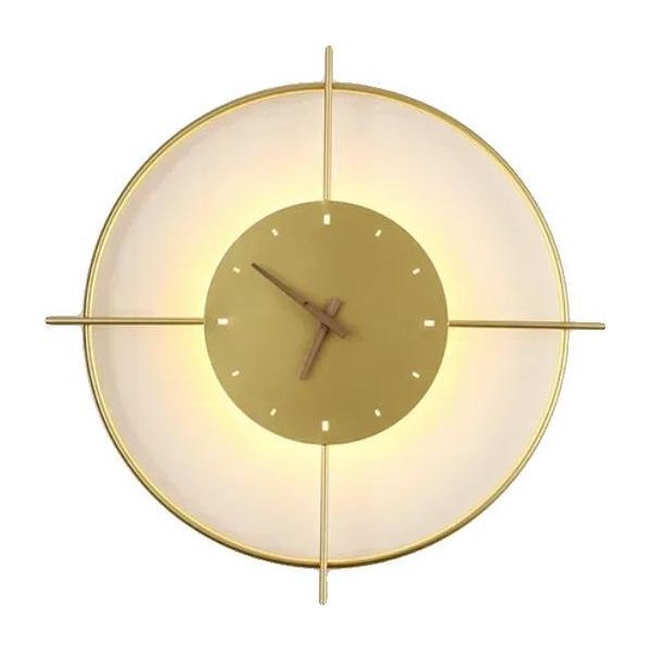 Applique Con Orologio, Design Moderno, Funzione Orologio Integrata, Tipo J-Gold, Luce Calda-image