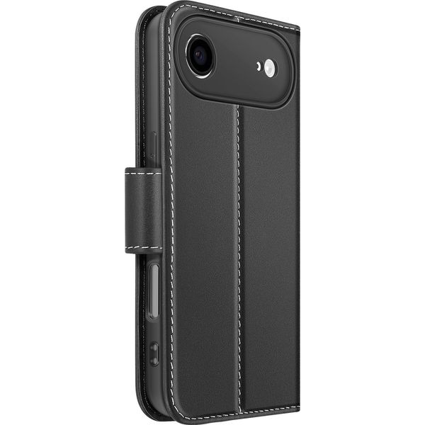 Avizar, Custodia Portafoglio Iphone Air Premium In Pelle Con Funzione Stand, Nero-image