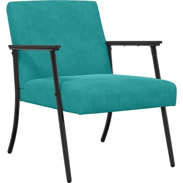 Syfax™ Poltrona Turchese 59 X 75 X 78 Cm Velluto-image