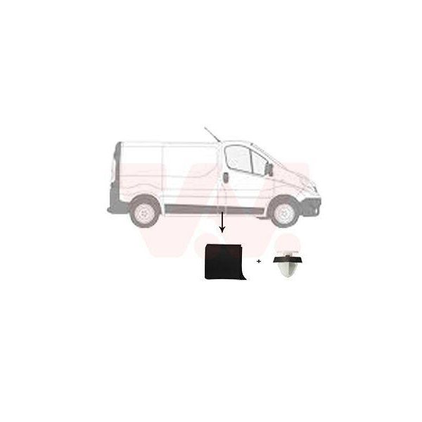 Van Wezel Listello Di Protezione Laterale Destro Montante B 4396424 Per Opel Vivaro B Furgone (X82) Vivaro B Combi (X82) Per Renault Trafic Iii Furgone (Fg)-image