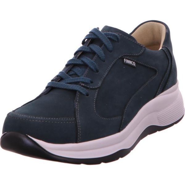 Finn Comfort Piccadilly Scarpa Stringata Da Donna, Petrolio, Pelle, Nuovo - Scarpe Da Donna, Scarpe Comode Stringate, Blu, Pelle (Oilbuk)-image