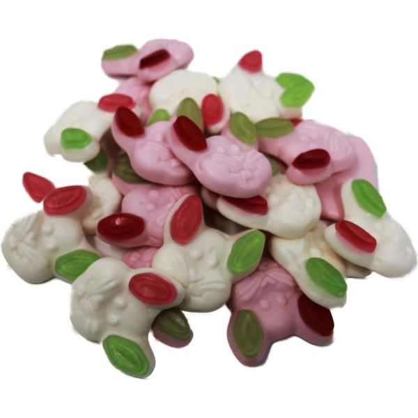 Gomme Alla Frutta E Schiuma Di Zucchero Teste Di Coniglietto Flappies Vegetariano 175G-image