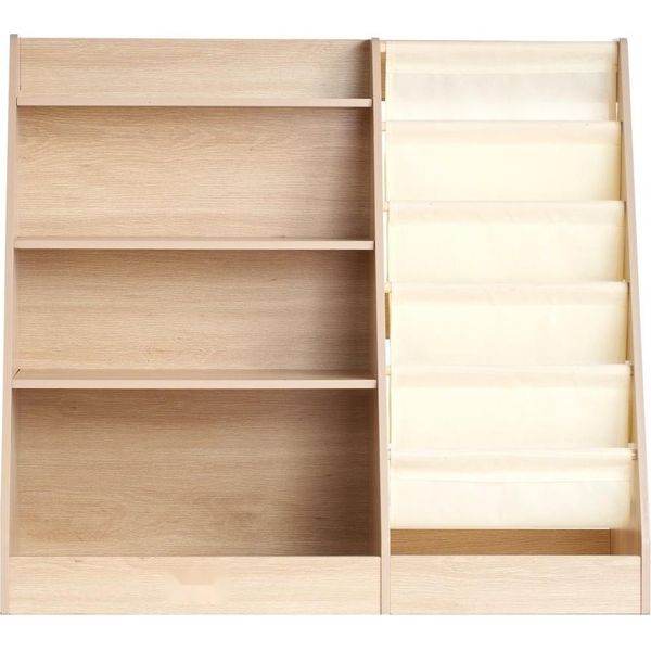 Libreria In Legno Per Bambini A 4 Livelli - Libreria A 6 Livelli - Scaffale Portaoggetti Per Bambini - Mobile Organizzatore Di Libri E Giocattoli - Per La Camera Dei Bambini, La Stanza Dei Giochi, La Nursery-image