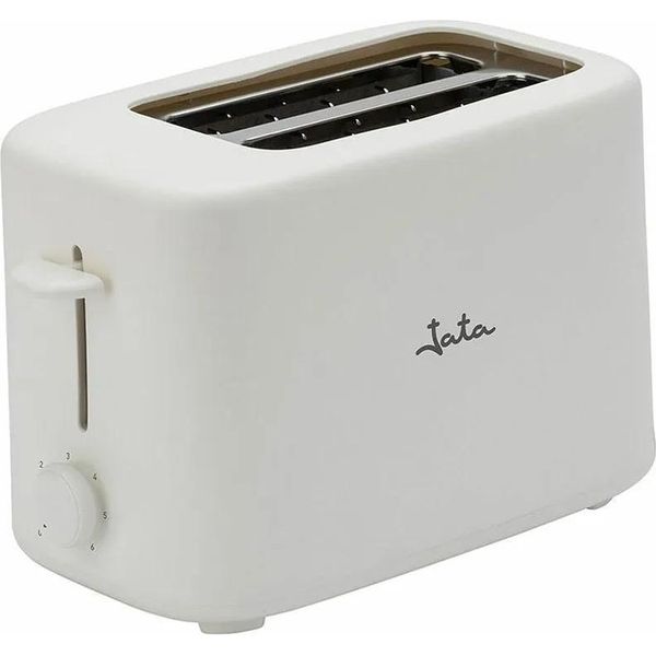 Jata JETT1048 - Tostapane De Pan 2 Fessure Extra Larghe. 6 Livelli Di Tostatura. Coperchio Di Protezione. Vassoio Raccogli Briciole. Centratura Automatica Del Pane. 750 W. Facile Da Pulire. Spegnimento Automatico.-image