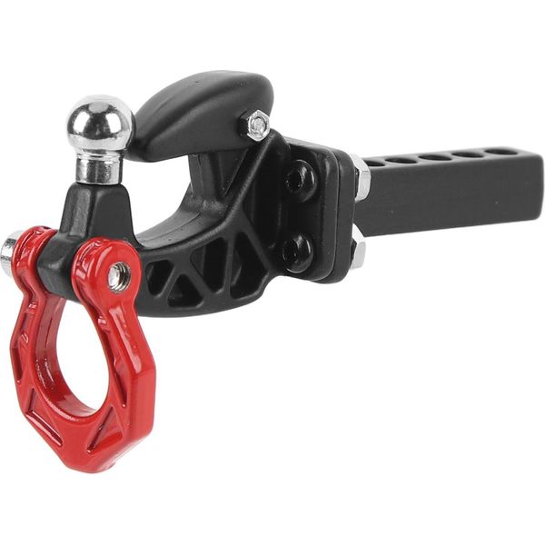 Gancio Di Traino Rc In Alluminio Ricevitore In Metallo Per SCX10 Accessori Cingolati Rosso-image