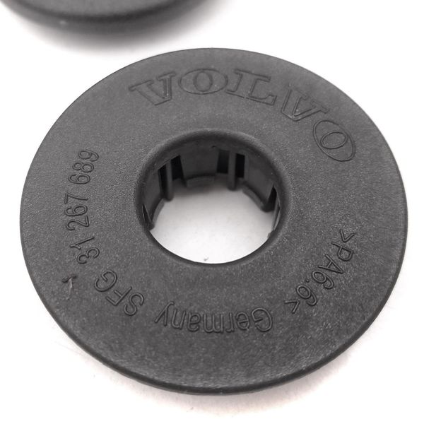 Fissaggio Dei Tappetini Per I Modelli Volvo (4 Pezzi, Nero) Clip Ad Occhiello Per Il Supporto Dei Tappetini Auto-image