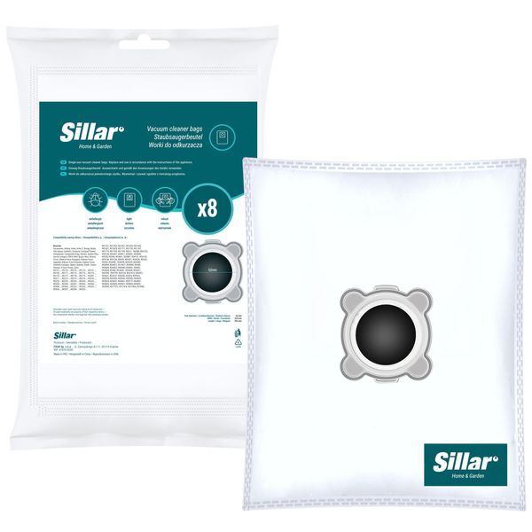 8 Sacchetti Per Aspirapolvere Sillar Per Rowenta, Alternativa Per Wonderbag Endura WB484720 / Wonderbag Compact WB3051-image