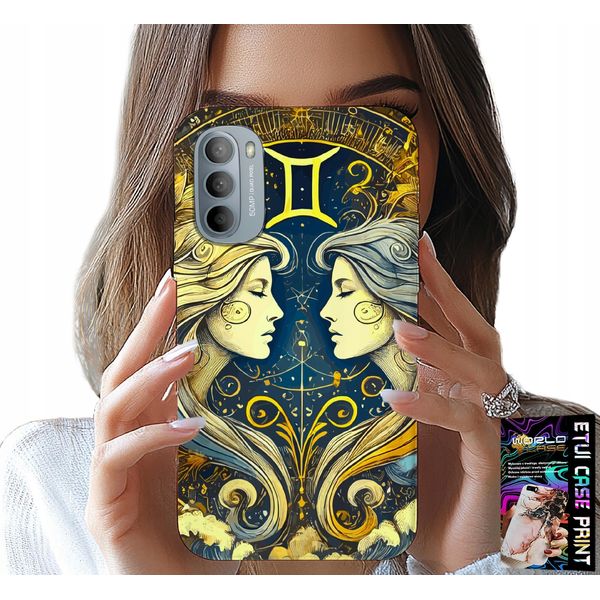 Custodia Per Motorola G31 / G41 - Segno Zodiacale, Gemelli Astronomia Case-image
