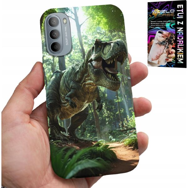 Custodia Per Motorola G31 / G41 - Dino Dinozaur Tyranozaur Case + Pellicola Protettiva-image