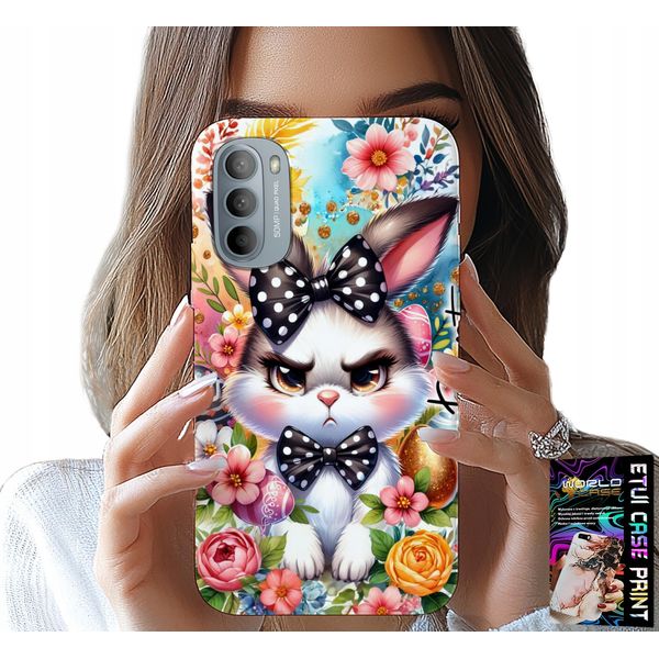 Custodia Per Motorola G31 / G41 - Coniglio Pasquale, Lepre, Uova + Pellicola Protettiva-image