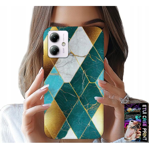 Custodia Per Motorola Moto G14 - Custodia Elegante E Alla Moda + Pellicola Protettiva-image