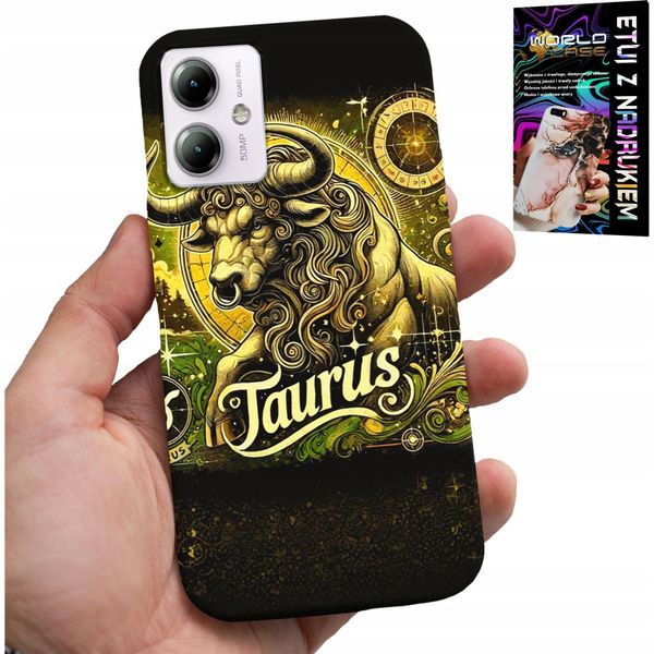 Custodia Per Motorola Moto G54 5G - Segno Zodiacale Toro Custodia Astronomica-image