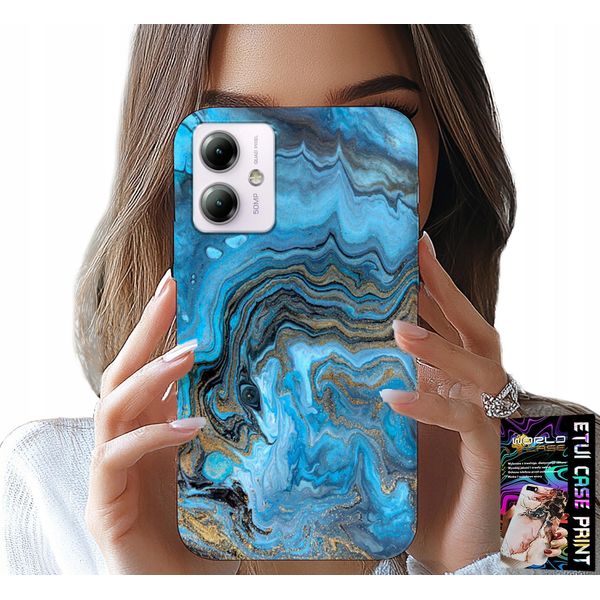 Custodia Per Motorola Moto G54 5G - Custodia Con Motivi Marmorizzati + Foil-image