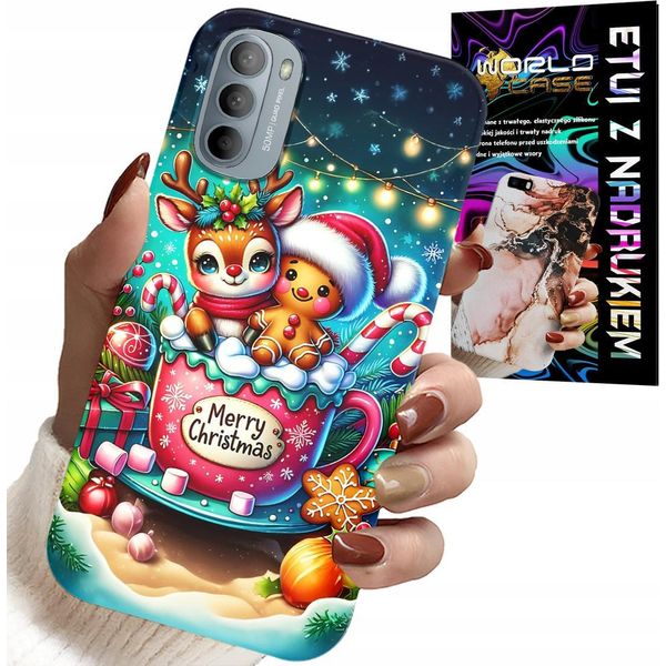 Custodia Per Motorola Moto G52 / G82 - Renna Con Pan Di Zenzero Buon Natale-image