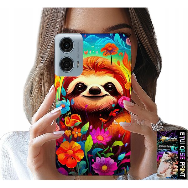Custodia Per Motorola Moto G85 5G - Motivi Colorati Koala Animali + Vetro-image